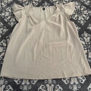 Elegant Cream Women's Top